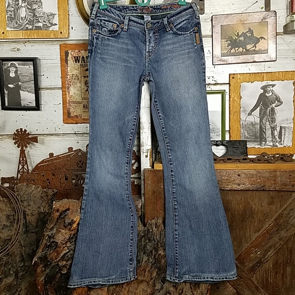 Silver "mirage" bootcut jeans 27/33 - Picture 3 of 6